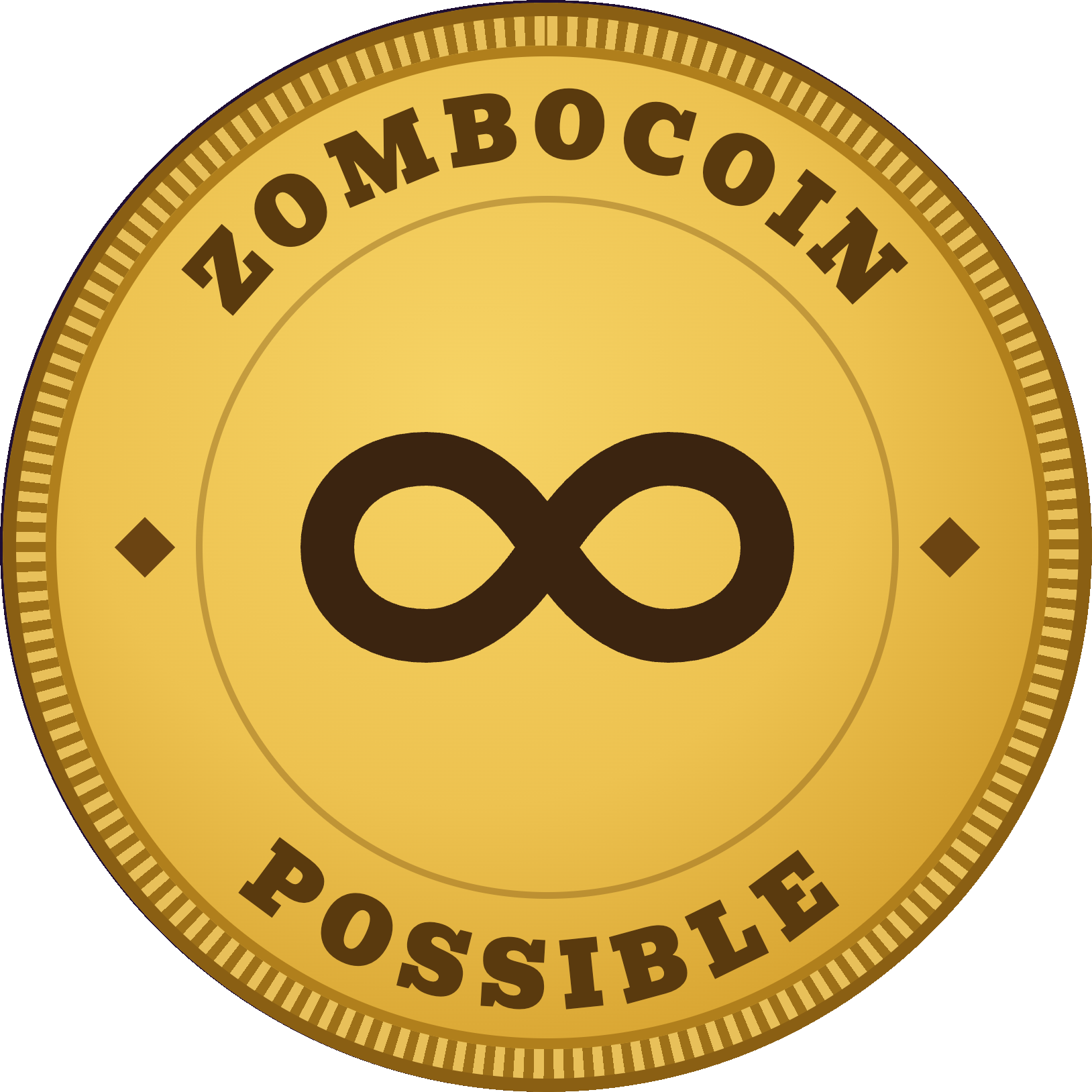 The ZomboCoin. It spins. It does not judge you.